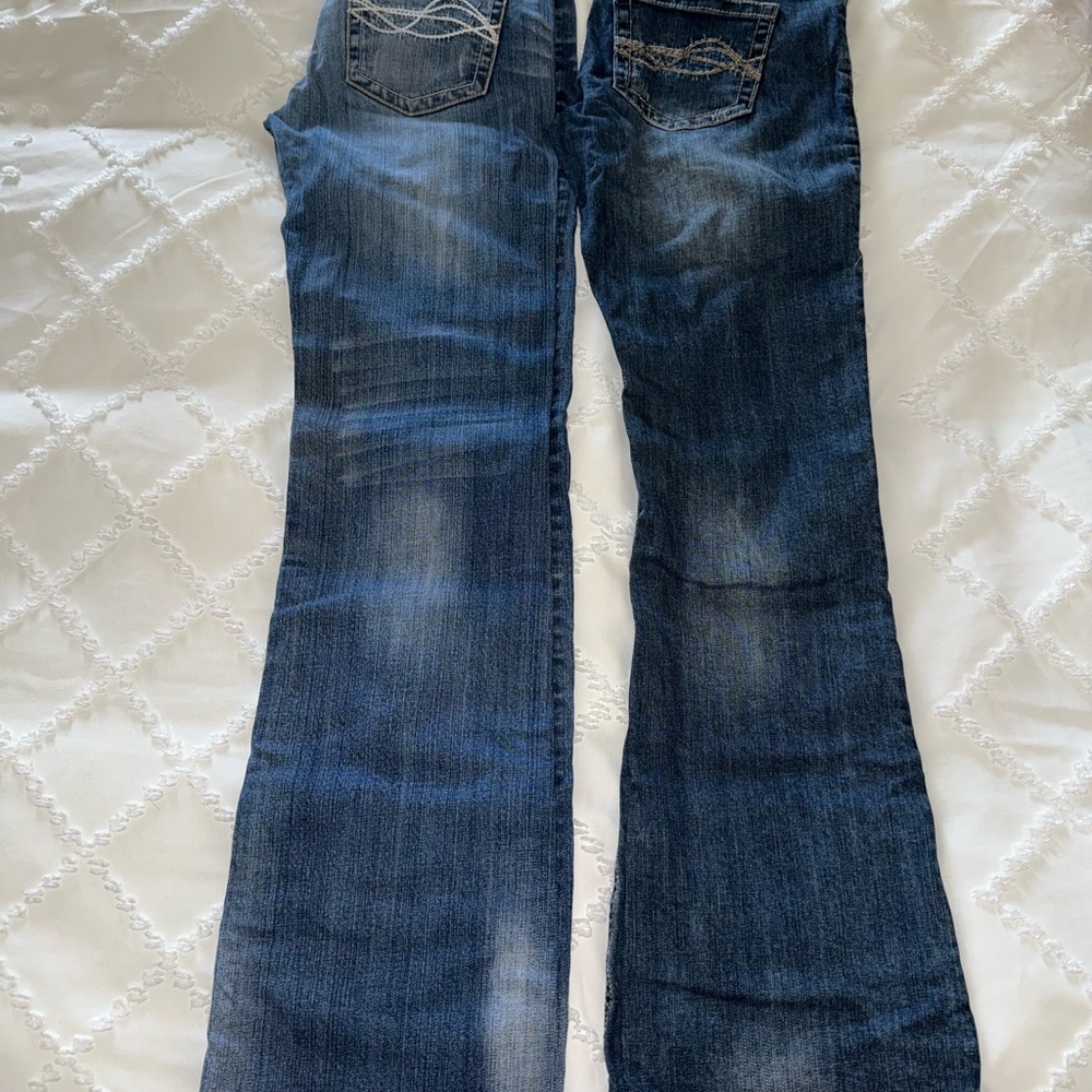 Cowgirl Tuff Don’t Fence Me In Jeans Size 27 Inseam 35